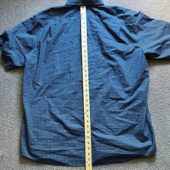 LL Bean Men's Kennebunk Wrinkle Free Traditional Fit Gingham Check Shirt | XLT - Picture 8 of 10